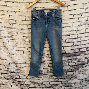 Free People Straight Leg Ankle Jeans SZ 25